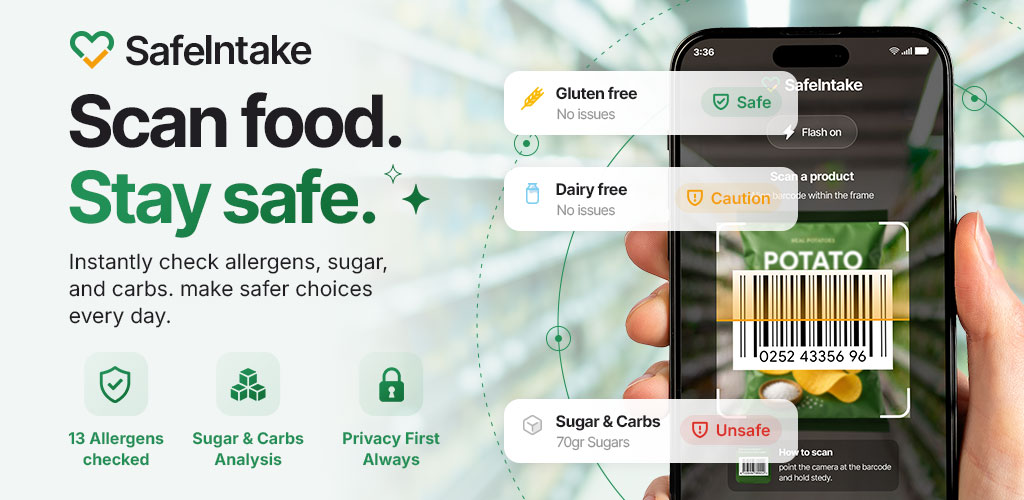 SafeIntake — scan food, stay safe